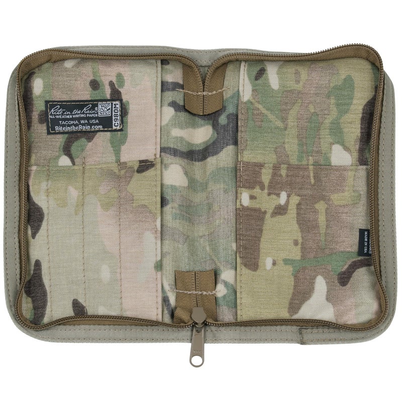 Rite In The Rain Weatherproof Tactical Field Kit: MultiCam CORDURAÂ® Fabric Cover, 4.625" x 7.25" Tan Tactical Notebook, Weatherproof Pen (No. 980M-KIT) - Image 5